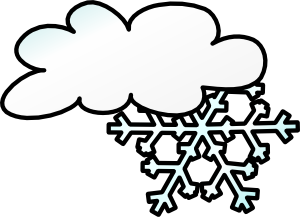 Winter Cloud Snow Flake Clip Art at Clker.com.