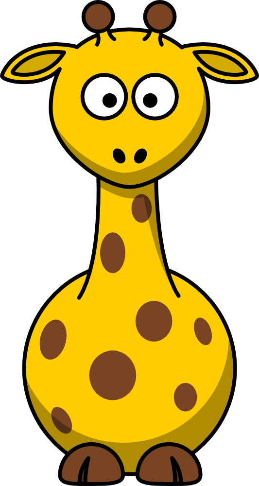 Cartoon giraffe/ omg he is so cute! and his friends too!.