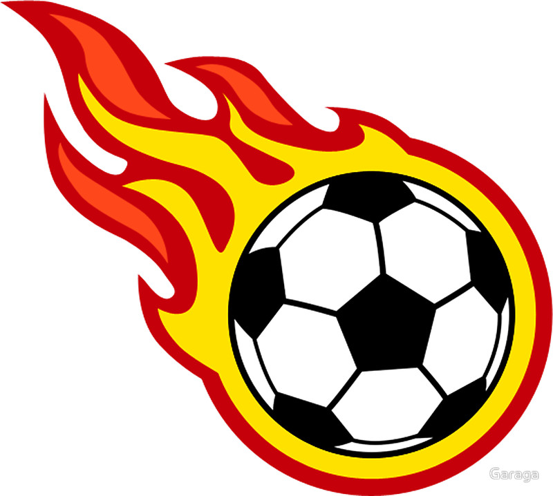 Soccer Ball Fire Clipart Free