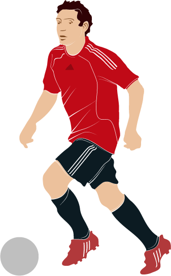 Football Player Vector.