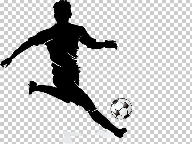 Football Player Dribbling PNG, Clipart, Ball, Black And.