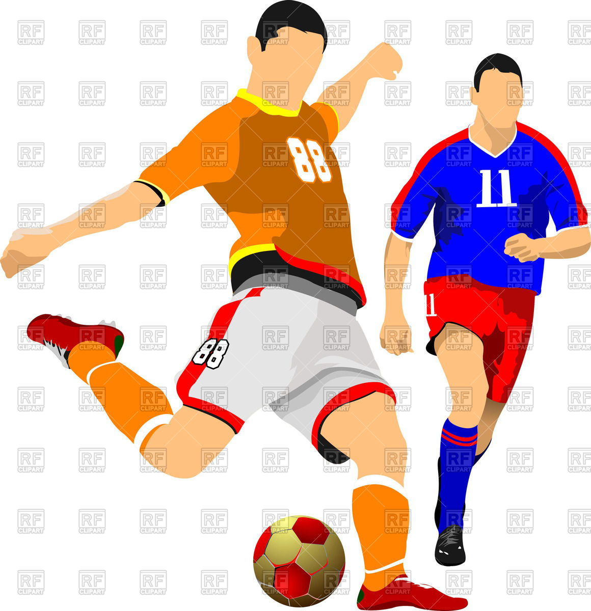 Soccer players clipart 4 » Clipart Station.