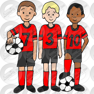 Soccer Team Picture for Classroom / Therapy Use.