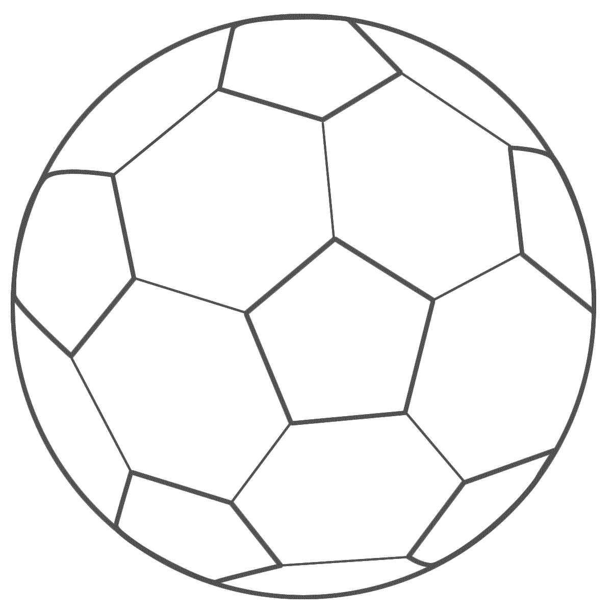 Soccer Ball Outline.