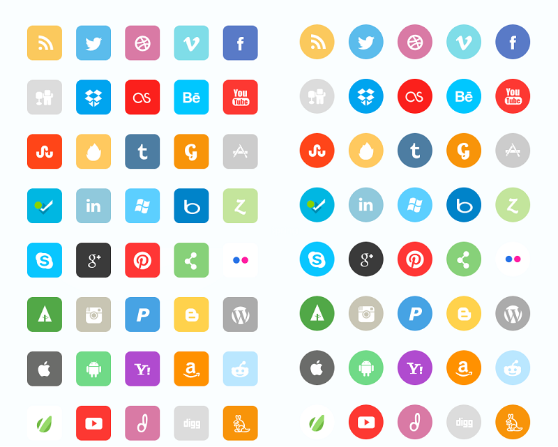 Top Free Social Media Icon Vector Packs From All Over The Web.