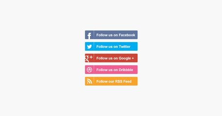 Free Social Media Follow Buttonss Clipart and Vector.