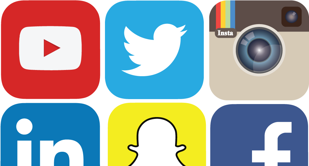 social media vector icons 2017