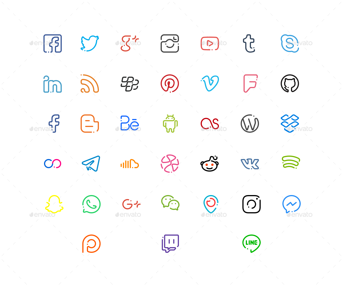 Download Media Icons Computer Social Free Clipart HQ HQ PNG.