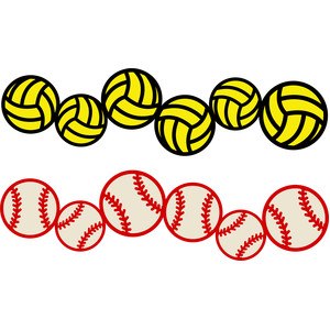 Volleyball Clipart Border.