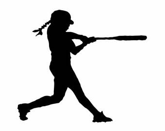 Softball Batter Clipart.