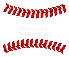 Baseball Laces stock vectors.