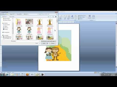 Creating Invitation using Clipart in Microsoft Word (The.