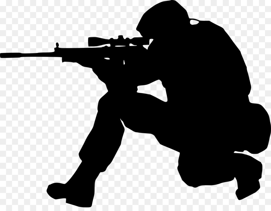 Soldier Silhouette clipart.