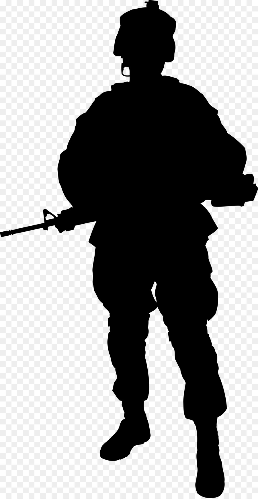 Soldier Silhouette clipart.