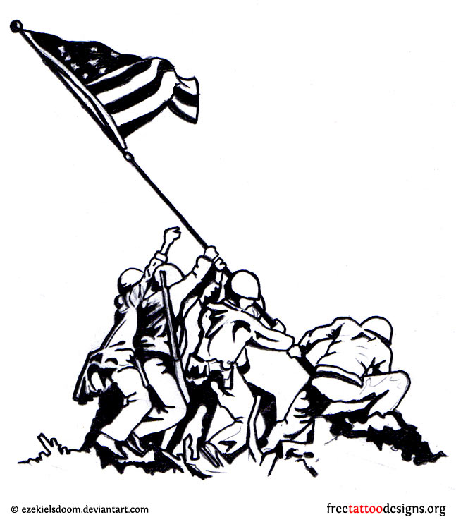 soldiers putting flag up drawing clipart 20 free Cliparts | Download