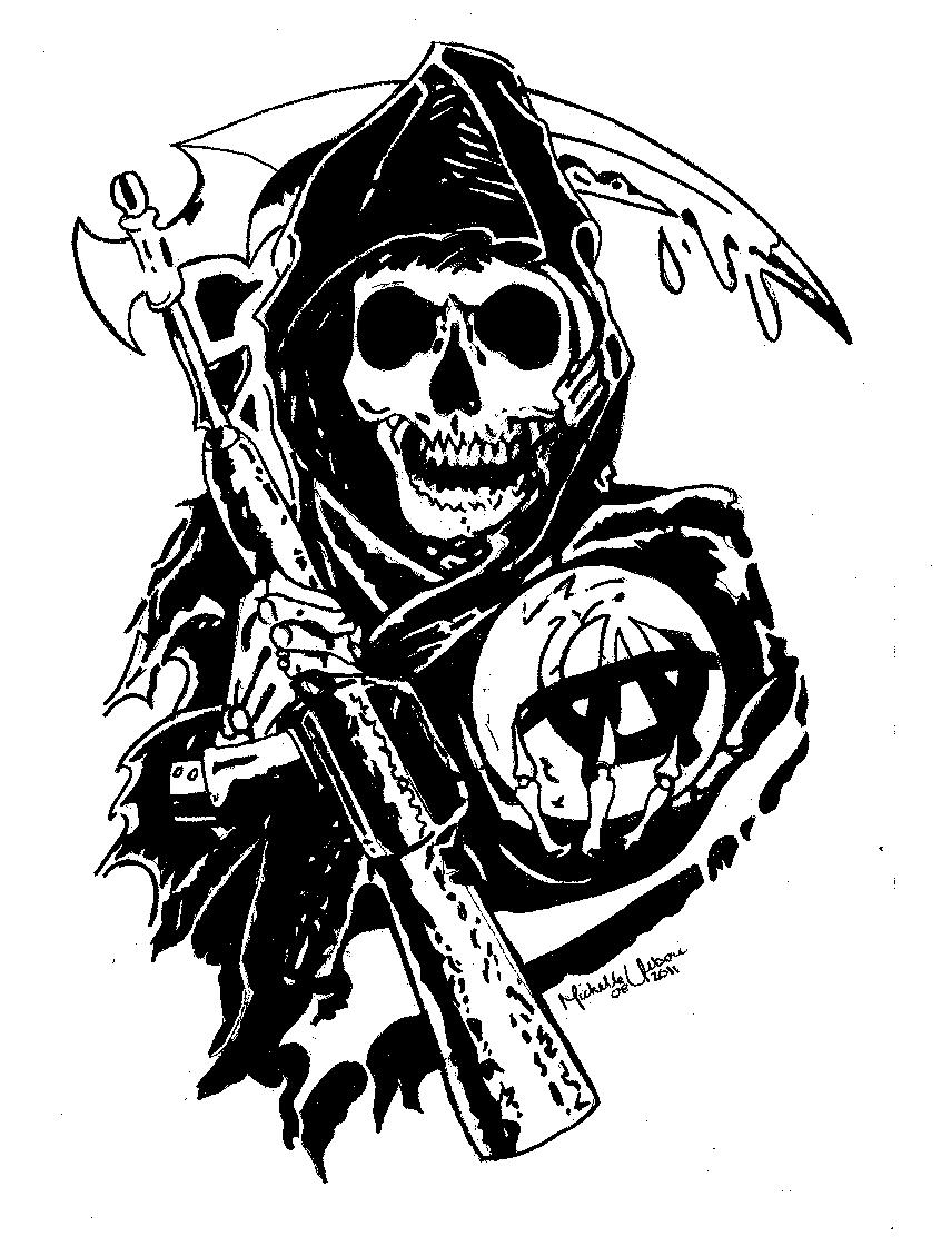 Download sons of anarchy reaper clipart Jax Teller Sons Of.