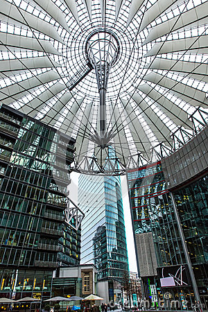 Sony Center Berlin Royalty Free Stock Images.