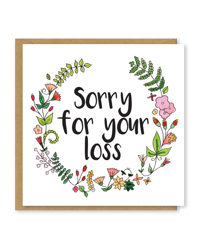 Sorry For Your Loss Card Free Printable