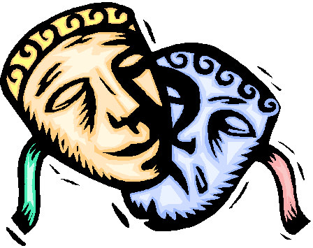 Drama Masks Clipart.