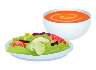 Soup and salad clipart 1 » Clipart Station.