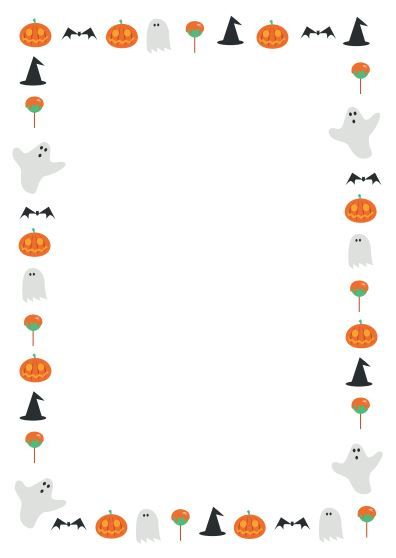 A great Halloween themed page border. ….