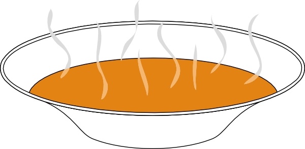 Steaming Pumpkin Soup clip art Free vector in Open office.