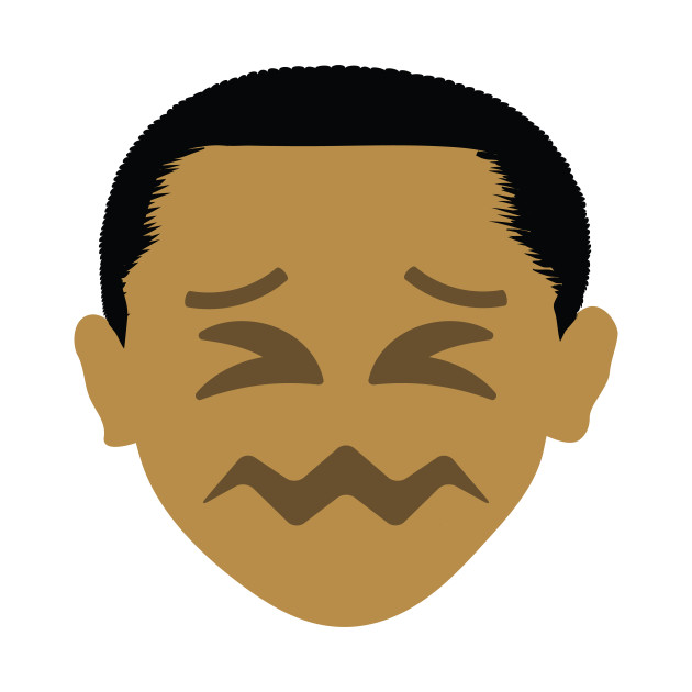 Barack Obama Emoji Sour Face.