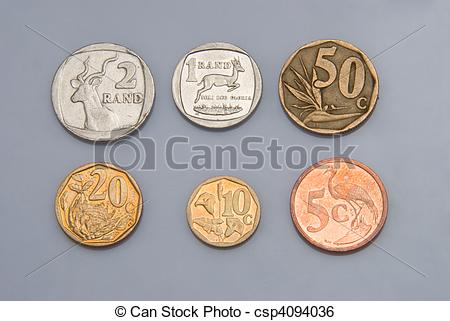 South African Coins Clipart.