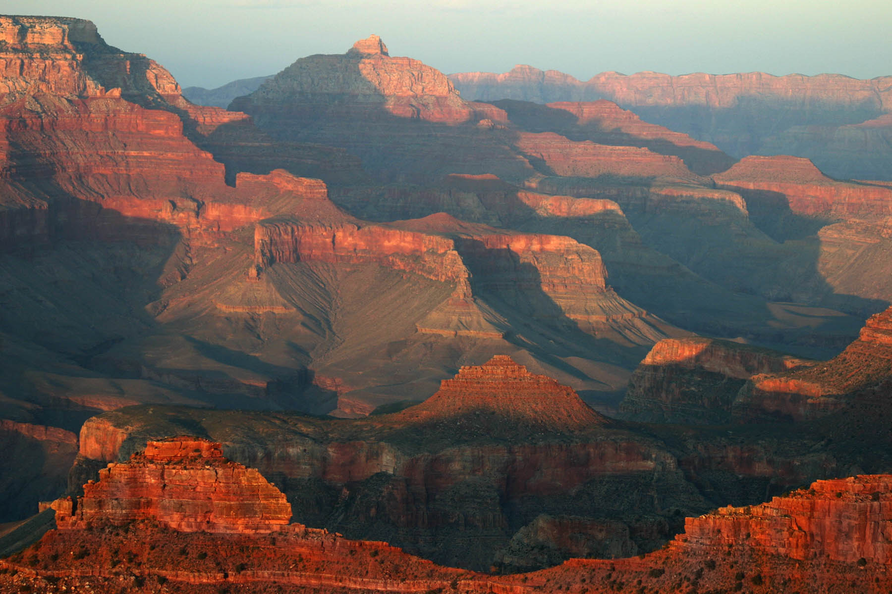 Sunset At Grand Canyon South Rim · View From South, Grand Canyon.
