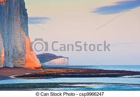 Picture of Sven Sisters Cliffs South Downs England landscape.