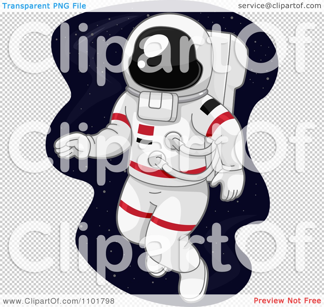 Clipart Astronaut Doing A Space Walk.