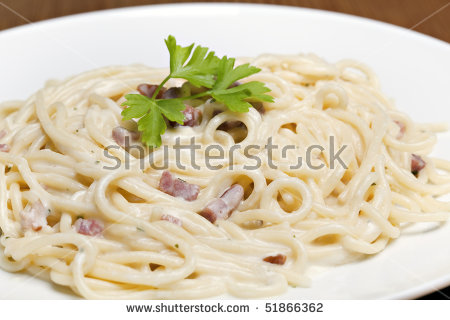 Spaghetti Carbonara Stock Photos, Royalty.