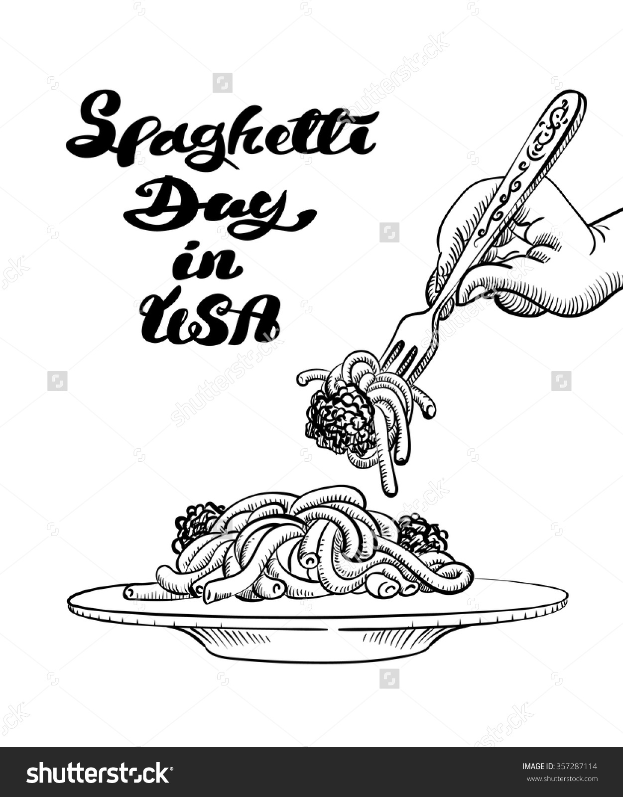 Трафарет спагетти