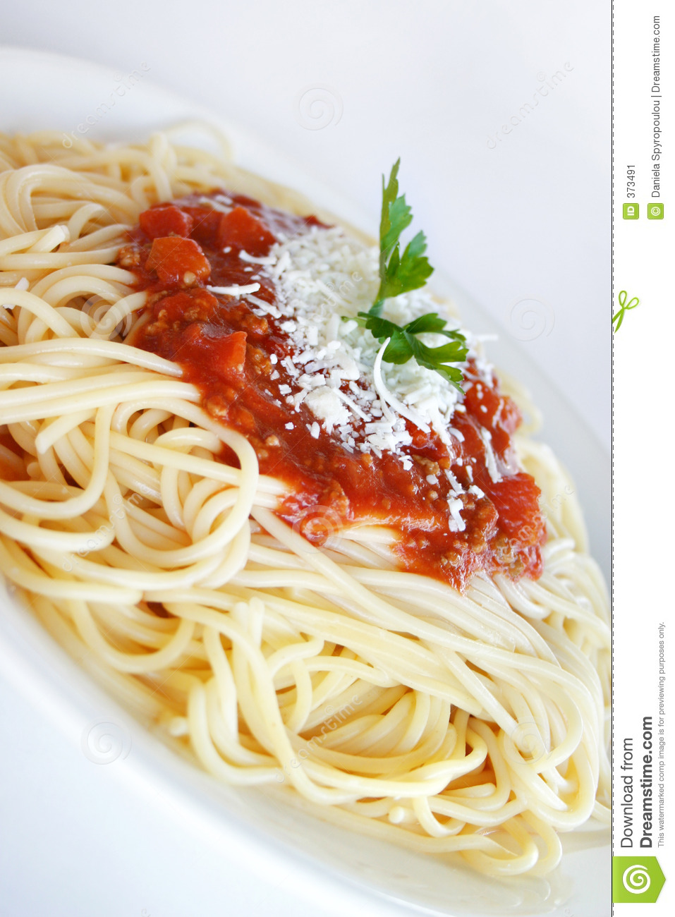 Spaghetti Napolitana Stock Image.