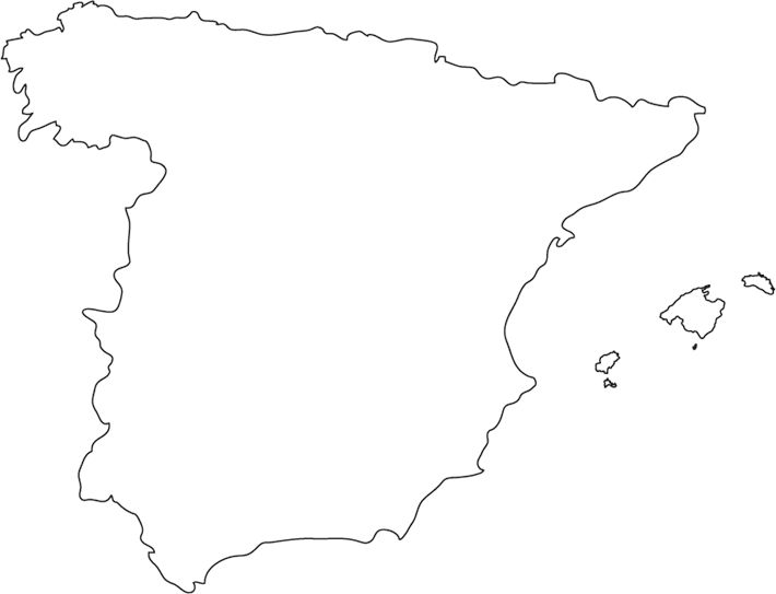 Printable #Map of #Spain.