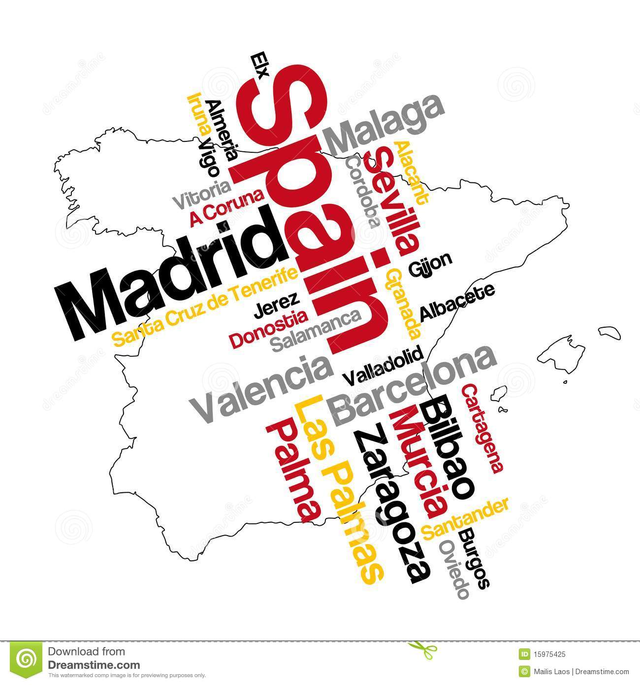Spain Stock Illustrations.