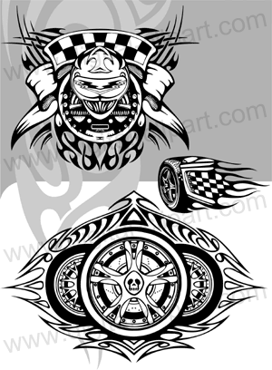 Racing Compositionscuttable Vector Clipart Formats.