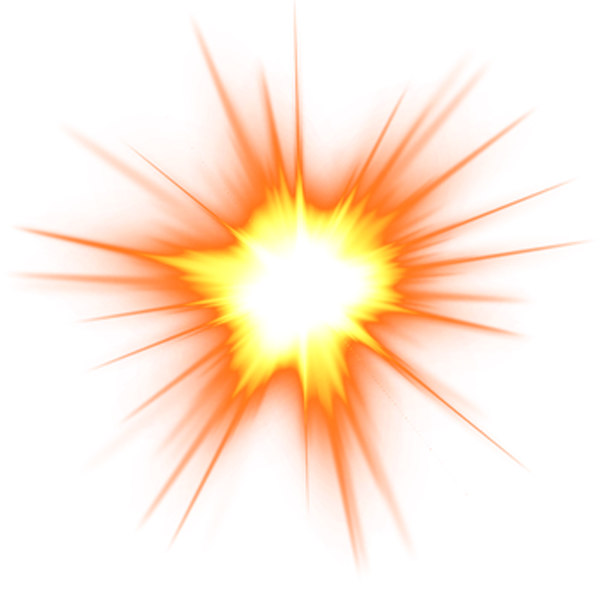 Explosion Flame Spark Clip art.