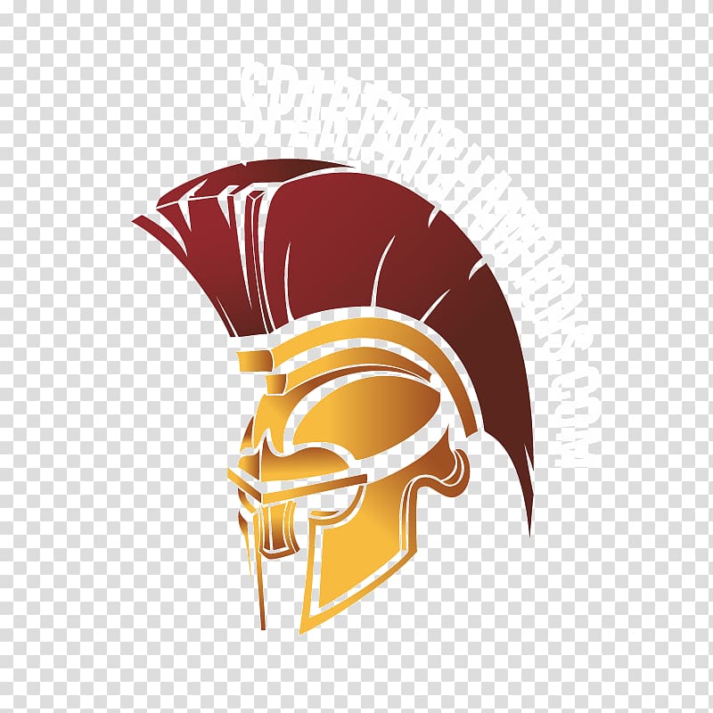 SpartanChampions.com logo illustration, Spartan army Helmet.