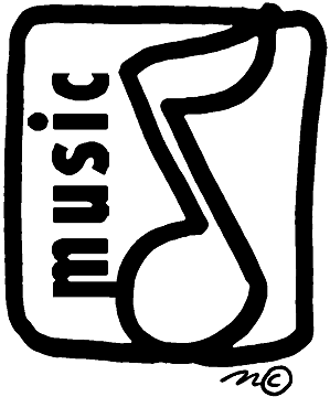 Music Class Clipart Black And White.