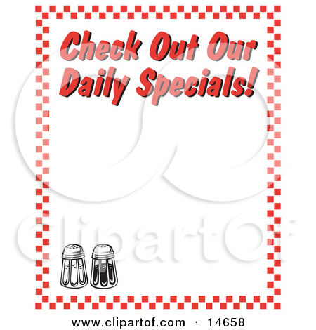 Daily Specials Clipart.