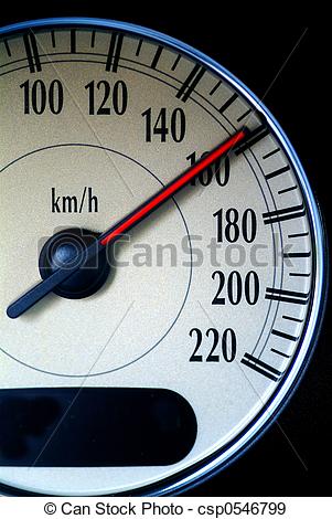 Stock Photographs of speed indica.