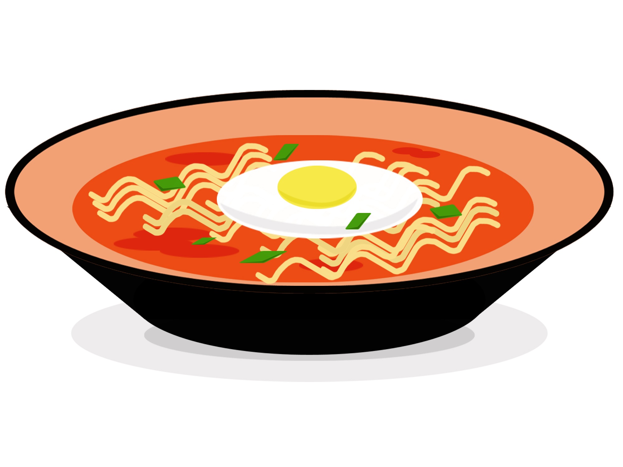 The Spicy Meat and Noodle drawing free image.
