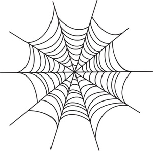 Spider web clipart.