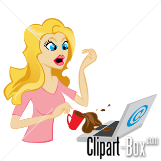 Coffee Spill Clipart.