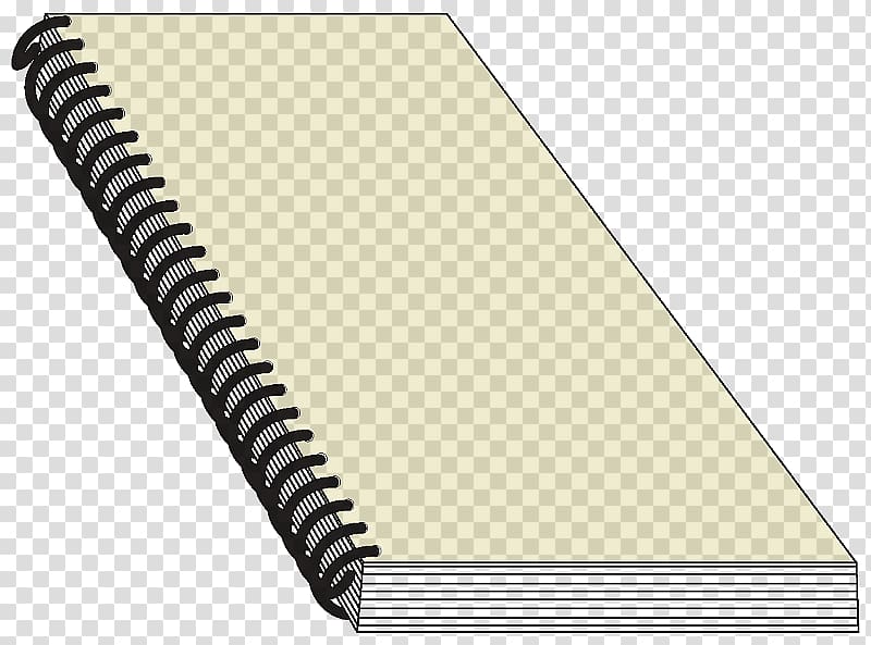 Paper Coil binding Bookbinding Notebook, book transparent.