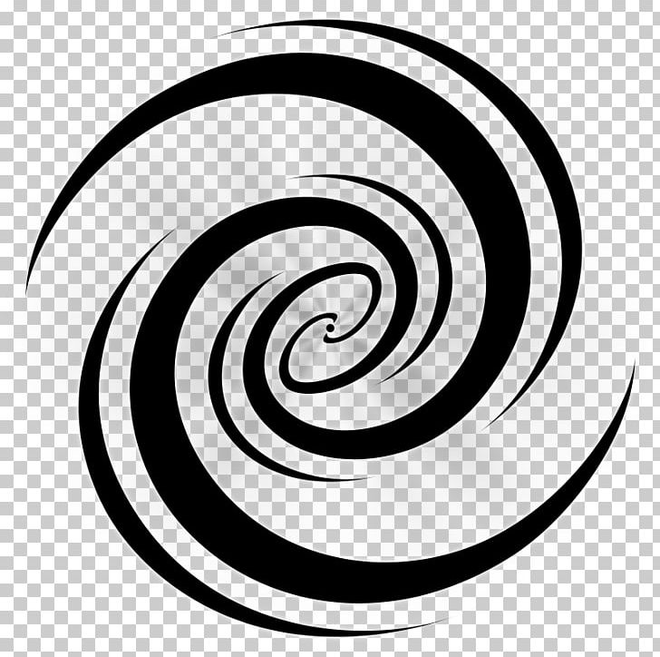 black and white spiral png