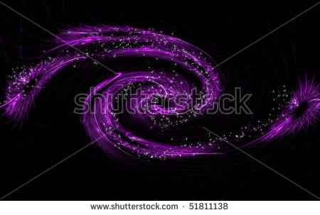 Purple Abstract Fractal Spiral Nebula Stock Photo 51811138.