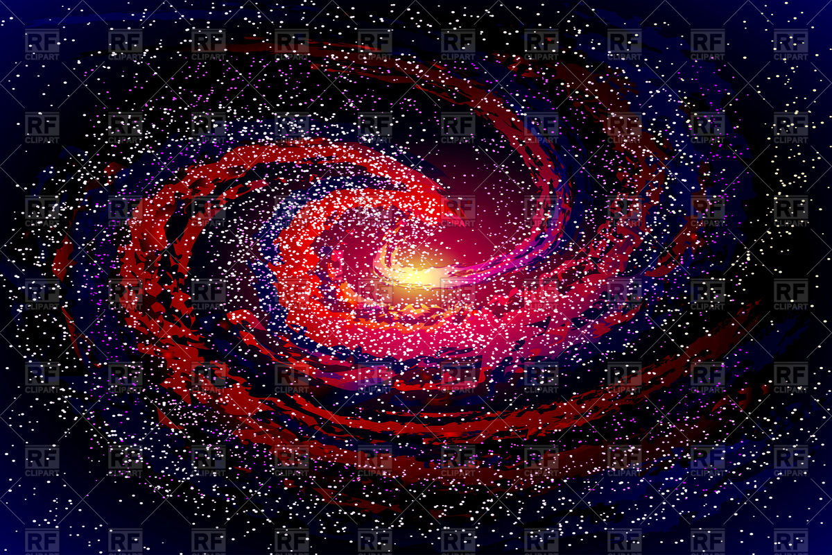Spiral galaxy background Vector Image #144594.