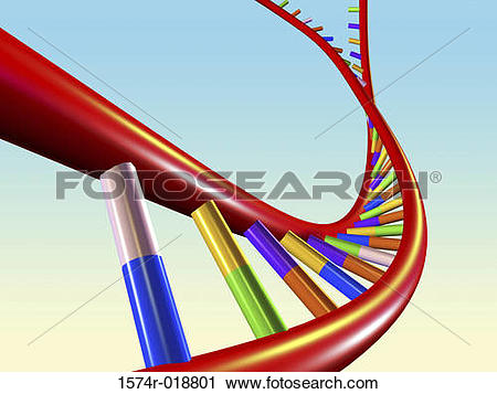Clipart of DNA Splicing 1574r.